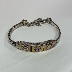 Brighton triple heart gold and silver‎ bracelet
